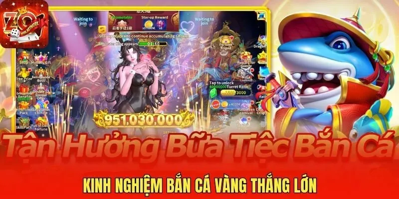 Kinh nghiệm bắn cá vàng thắng lớn